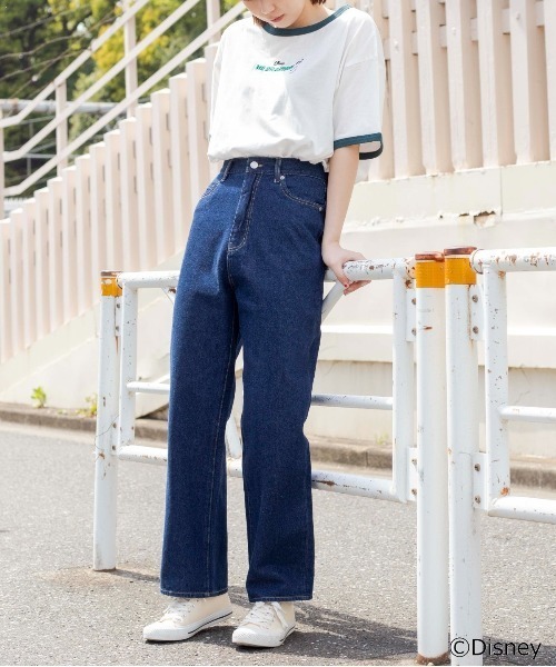 Disney（ディズニー）の「∴WEGO/別注 DisneyカラーリンガーＴ（Tシャツ/カットソー・レディース・ホワイト/イエロー/ホワイト系その他・FREE）」の16枚目の写真