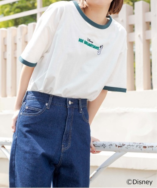 Disney（ディズニー）の「∴WEGO/別注 DisneyカラーリンガーＴ（Tシャツ/カットソー・レディース・ホワイト/イエロー/ホワイト系その他・FREE）」の18枚目の写真