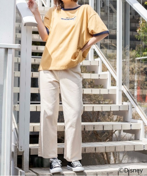 Disney（ディズニー）の「∴WEGO/別注 DisneyカラーリンガーＴ（Tシャツ/カットソー・レディース・ホワイト/イエロー/ホワイト系その他・FREE）」の20枚目の写真