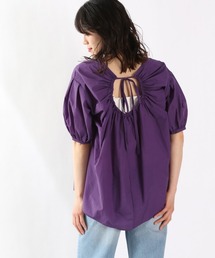 LOWRYS FARM | バックオープンブラウス５Ｓ　948134(シャツ/ブラウス)