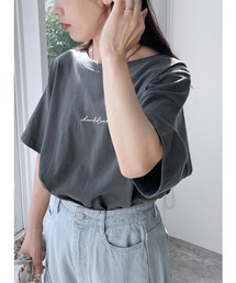 reca | 筆記体プリントＴシャツ(Tシャツ/カットソー)
