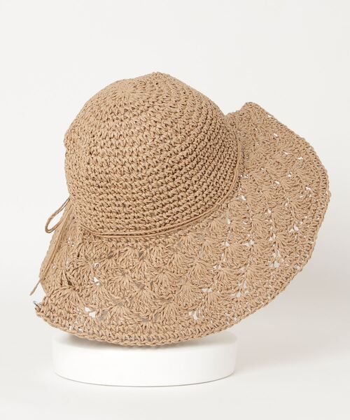 WEGO（ウィゴー）の「WEGO/雑材つば広ハット（ハット・レディース・ナチュラル/ベージュ・FREE）」の3枚目の写真