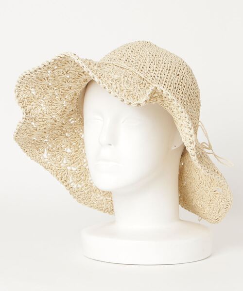 WEGO（ウィゴー）の「WEGO/雑材つば広ハット（ハット・レディース・ナチュラル/ベージュ・FREE）」の7枚目の写真