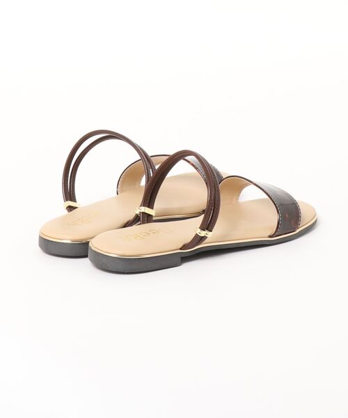 GeeRA（ジーラ）の「ダブルストラップ2WAYサンダル（サンダル・レディース・ブラック/ブラウン/オリーブ/パイソン/シルバー・SMALL/X-LARGE/MEDIUM/LARGE）」の10枚目の写真