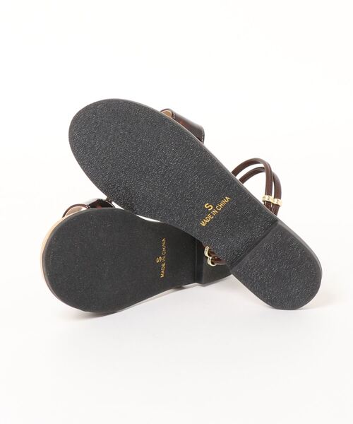 GeeRA（ジーラ）の「ダブルストラップ2WAYサンダル（サンダル・レディース・ブラック/ブラウン/オリーブ/パイソン/シルバー・SMALL/X-LARGE/MEDIUM/LARGE）」の6枚目の写真