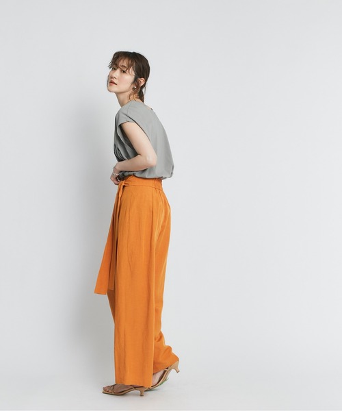 RIVE DROITE（リヴドロワ）の「大人のロゴTシャツ　MONTECARLOフレンチTシャツ（Tシャツ/カットソー・レディース・ブラック/オフホワイト/カーキ・FREE）」の16枚目の写真