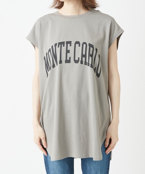 RIVE DROITE（リヴドロワ）の「大人のロゴTシャツ　MONTECARLOフレンチTシャツ（Tシャツ/カットソー・レディース・ブラック/オフホワイト/カーキ・FREE）」の20枚目の写真