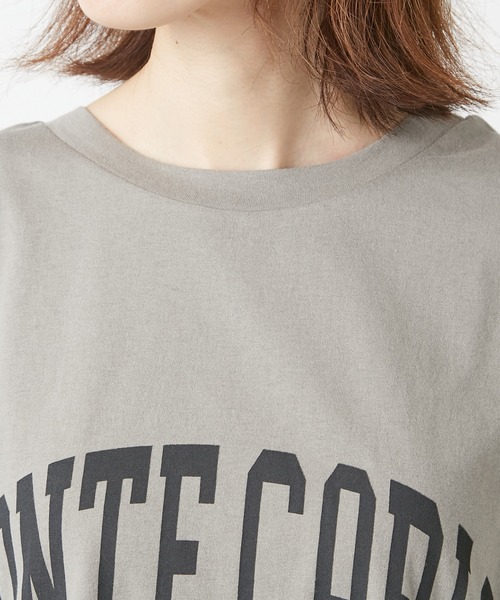 RIVE DROITE（リヴドロワ）の「大人のロゴTシャツ　MONTECARLOフレンチTシャツ（Tシャツ/カットソー・レディース・ブラック/オフホワイト/カーキ・FREE）」の8枚目の写真