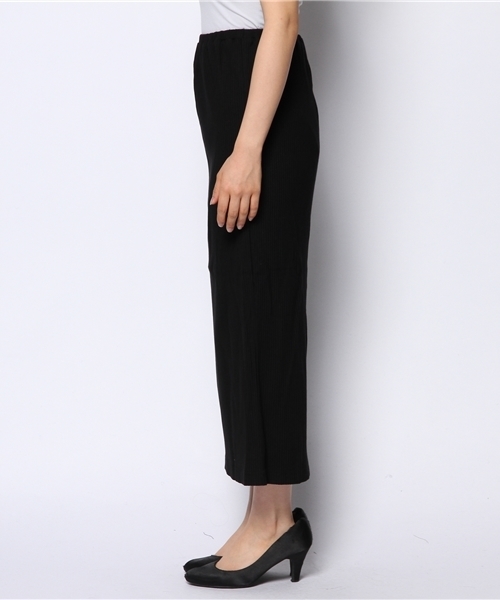 i（アイ）の「ワイドRIBタイトスカート（スカート・レディース・ブラック/ホワイト・ﾌﾘ-）」の6枚目の写真