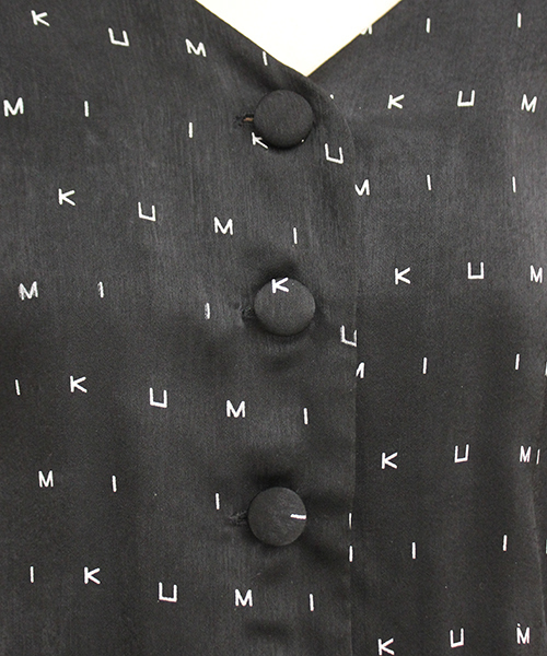 i（アイ）の「IKUMI PRINT LONG ONE-PIECE（ワンピース・レディース・ホワイト/ブラック・FREE）」の7枚目の写真