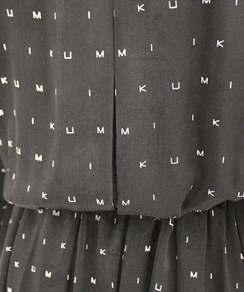 i（アイ）の「IKUMI PRINT LONG ONE-PIECE（ワンピース・レディース・ホワイト/ブラック・FREE）」の6枚目の写真
