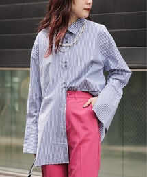 JEANASIS | ストライプレギュラーシャツLS/958372(シャツ/ブラウス)