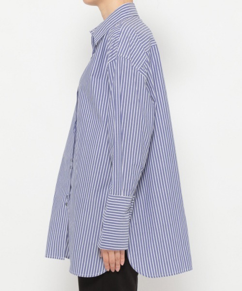 JEANASIS(ジーナシス)の「ストライプレギュラーシャツLS/958372(シャツ/ブラウス・レディース・ブルー系その他/レッド系その他・FREE)」の7枚目の写真