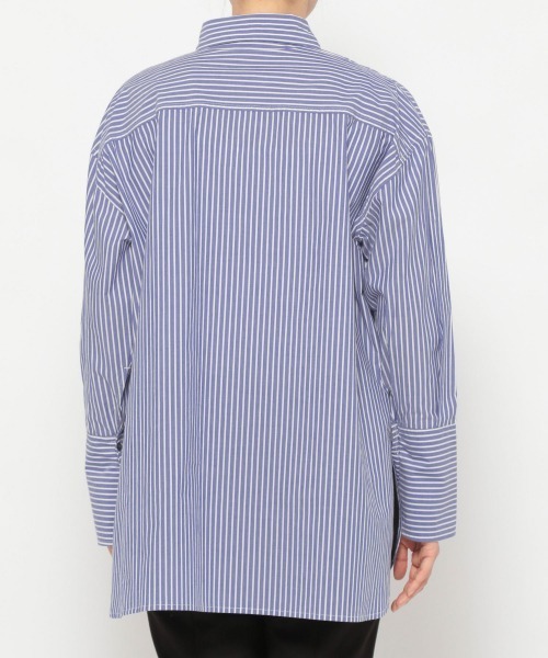 JEANASIS(ジーナシス)の「ストライプレギュラーシャツLS/958372(シャツ/ブラウス・レディース・ブルー系その他/レッド系その他・FREE)」の8枚目の写真