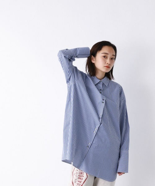 JEANASIS(ジーナシス)の「ストライプレギュラーシャツLS/958372(シャツ/ブラウス・レディース・ブルー系その他/レッド系その他・FREE)」の17枚目の写真