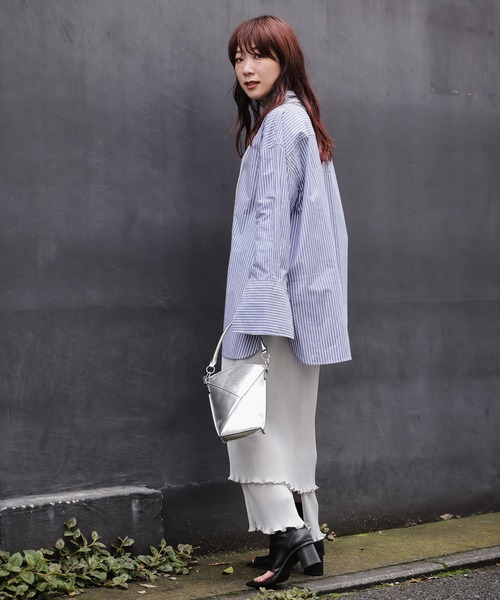 JEANASIS(ジーナシス)の「ストライプレギュラーシャツLS/958372(シャツ/ブラウス・レディース・ブルー系その他/レッド系その他・FREE)」の20枚目の写真