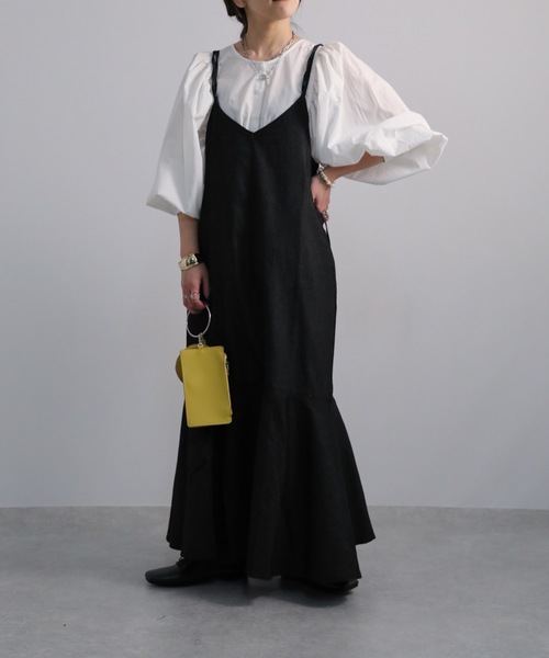 sakishimatokyo（サキシマトーキョー）の「「ウォッシャブルキャミワンピース」（ワンピース・レディース・ベージュ/ブラック/ネイビー/ブラック系その他/ブルー・FREE）」の3枚目の写真