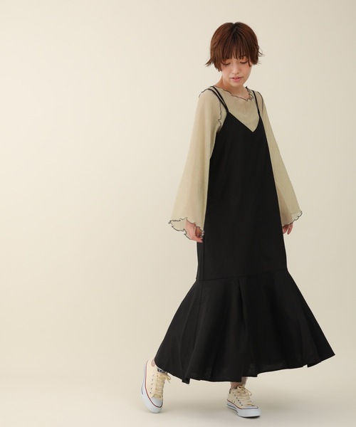 sakishimatokyo（サキシマトーキョー）の「「ウォッシャブルキャミワンピース」（ワンピース・レディース・ベージュ/ブラック/ネイビー/ブラック系その他/ブルー・FREE）」の20枚目の写真