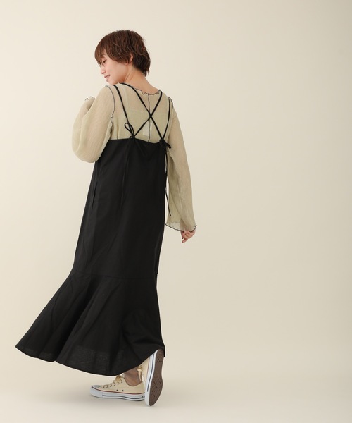 sakishimatokyo（サキシマトーキョー）の「「ウォッシャブルキャミワンピース」（ワンピース・レディース・ベージュ/ブラック/ネイビー/ブラック系その他/ブルー・FREE）」の21枚目の写真