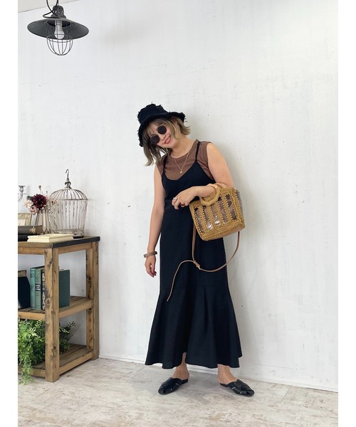 sakishimatokyo（サキシマトーキョー）の「「ウォッシャブルキャミワンピース」（ワンピース・レディース・ベージュ/ブラック/ネイビー/ブラック系その他/ブルー・FREE）」の17枚目の写真