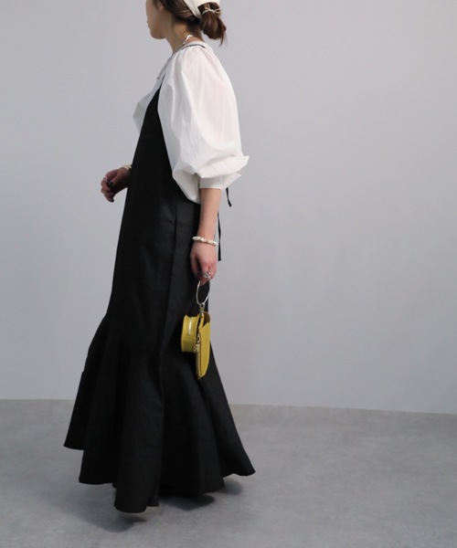 sakishimatokyo（サキシマトーキョー）の「「ウォッシャブルキャミワンピース」（ワンピース・レディース・ベージュ/ブラック/ネイビー/ブラック系その他/ブルー・FREE）」の7枚目の写真