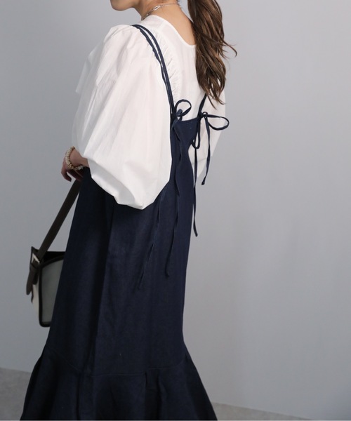 sakishimatokyo（サキシマトーキョー）の「「ウォッシャブルキャミワンピース」（ワンピース・レディース・ベージュ/ブラック/ネイビー/ブラック系その他/ブルー・FREE）」の11枚目の写真