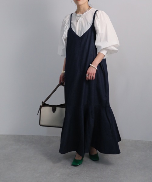 sakishimatokyo（サキシマトーキョー）の「「ウォッシャブルキャミワンピース」（ワンピース・レディース・ベージュ/ブラック/ネイビー/ブラック系その他/ブルー・FREE）」の12枚目の写真