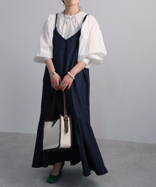 sakishimatokyo（サキシマトーキョー）の「「ウォッシャブルキャミワンピース」（ワンピース・レディース・ベージュ/ブラック/ネイビー/ブラック系その他/ブルー・FREE）」の14枚目の写真