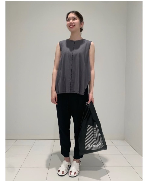 ZUCCa(ズッカ)の「ストライプLOGO BAG/エコバッグ(エコバッグ/サブバッグ・レディース・ホワイト/ブラック/ライトブラウン/ライトブルー・FREE)」の22枚目の写真