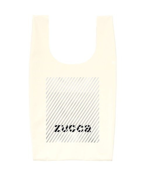 ZUCCa(ズッカ)の「ストライプLOGO BAG/エコバッグ(エコバッグ/サブバッグ・レディース・ホワイト/ブラック/ライトブラウン/ライトブルー・FREE)」の13枚目の写真