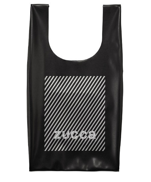 ZUCCa(ズッカ)の「ストライプLOGO BAG/エコバッグ(エコバッグ/サブバッグ・レディース・ホワイト/ブラック/ライトブラウン/ライトブルー・FREE)」の14枚目の写真