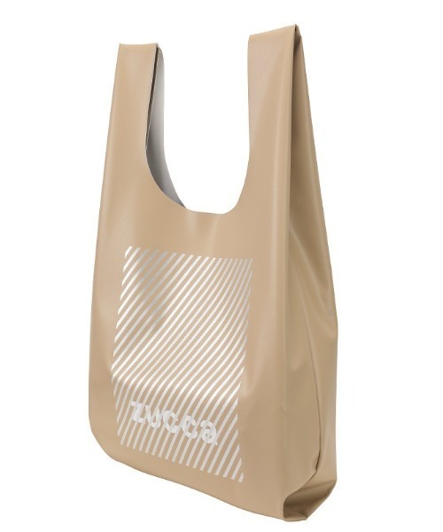 ZUCCa(ズッカ)の「ストライプLOGO BAG/エコバッグ(エコバッグ/サブバッグ・レディース・ホワイト/ブラック/ライトブラウン/ライトブルー・FREE)」の18枚目の写真