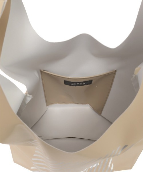 ZUCCa(ズッカ)の「ストライプLOGO BAG/エコバッグ(エコバッグ/サブバッグ・レディース・ホワイト/ブラック/ライトブラウン/ライトブルー・FREE)」の19枚目の写真