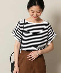 SLOBE IENA | デザインフレンチスリーブTEE【手洗い可能】◆(Tシャツ/カットソー)