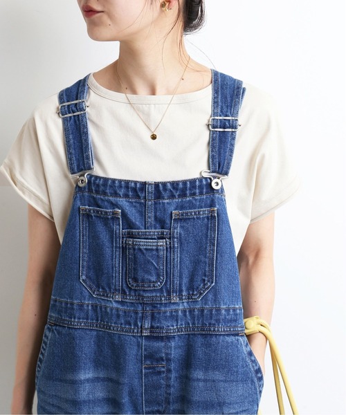 SLOBE IENA（スローブイエナ）の「デザインフレンチスリーブTEE【手洗い可能】◆（Tシャツ/カットソー・レディース・ホワイト/ブラック/ベージュ/ネイビー・FREE）」の6枚目の写真