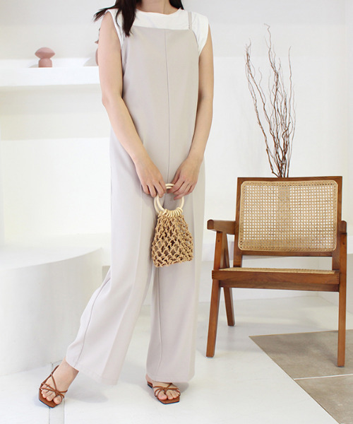 MODE ROBE（モードローブ）の「キャミサロペット（サロペット/オーバーオール・レディース・ブラック/アイボリー・FREE）」の19枚目の写真