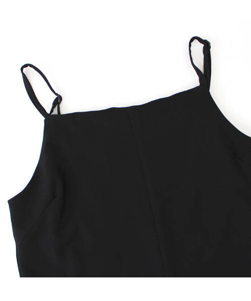 MODE ROBE（モードローブ）の「キャミサロペット（サロペット/オーバーオール・レディース・ブラック/アイボリー・FREE）」の9枚目の写真