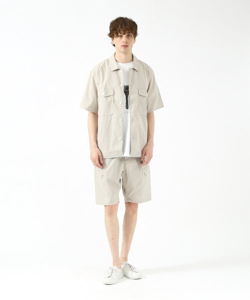 ABAHOUSE(アバハウス)の「【セットアップ対応】DRY MIX 半袖 シャツ(シャツ/ブラウス・メンズ・チャコールグレー/グレイッシュブルー/グレイッシュベージュ/カーキ・44/46/48)」の5枚目の写真