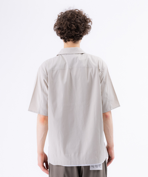 ABAHOUSE(アバハウス)の「【セットアップ対応】DRY MIX 半袖 シャツ(シャツ/ブラウス・メンズ・チャコールグレー/グレイッシュブルー/グレイッシュベージュ/カーキ・44/46/48)」の8枚目の写真