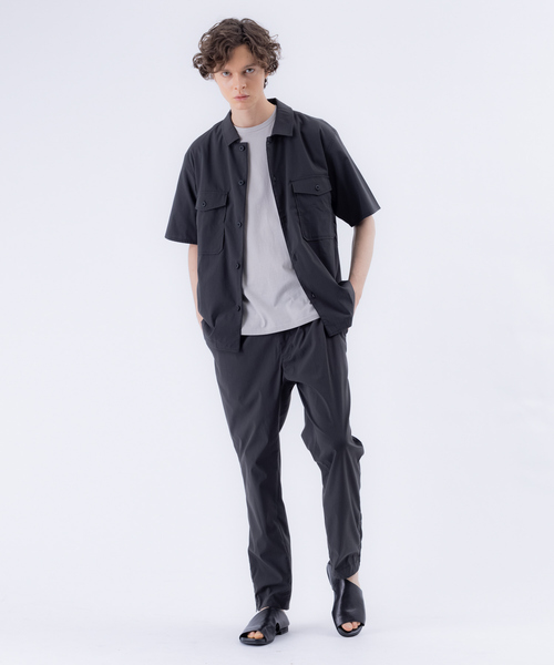 ABAHOUSE(アバハウス)の「【セットアップ対応】DRY MIX 半袖 シャツ(シャツ/ブラウス・メンズ・チャコールグレー/グレイッシュブルー/グレイッシュベージュ/カーキ・44/46/48)」の20枚目の写真