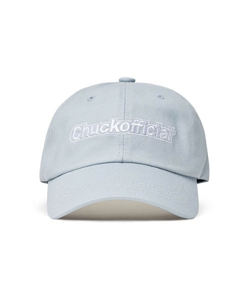 CHUCK（チャック）の「【CHUCK 】CHUCKOFFICIALロゴコットンボールキャップ / CHUCKOFFICIAL LOGO COTTON BALLCAP（キャップ・レディース・スカイブルー/アイボリー/ライトカーキ・FREE）」の8枚目の写真