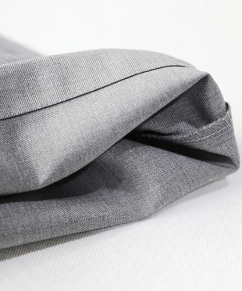 KOR(ケーオーアール)の「ランダムタック ベルクロウエスト モードワイドパンツ(スラックス・レディース・ブラック/グレー・S/M/L/XL/2XL/3XL)」の15枚目の写真