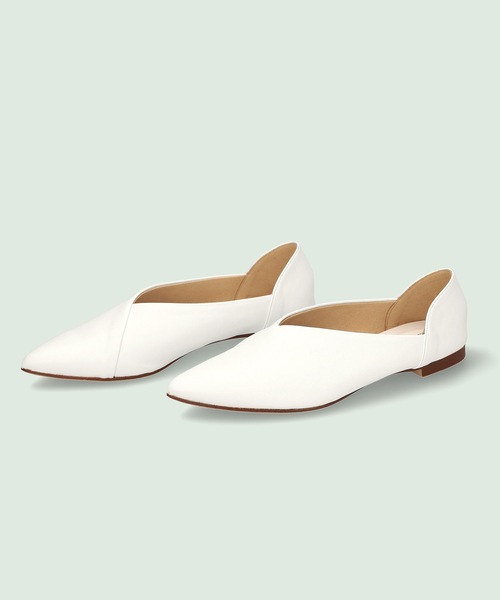 MAMIAN（マミアン）の「ポインテッドトゥ バブーシュ（その他シューズ・レディース・ホワイト/シルバー/シルバー系その他/グレイッシュベージュ/ダークブラウン・S/M/L/LL）」の10枚目の写真