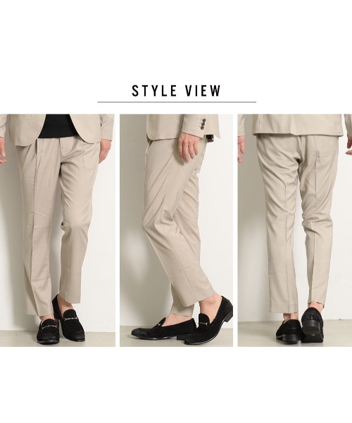 GOSTAR DE FUGA（ゴスタール ジフーガ）の「『GOSTAR DE FUGA』TRストレッチテーパードスラックスパンツ（スラックス・メンズ・ブラック/ベージュ・M/S）」の7枚目の写真