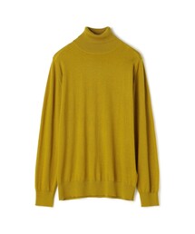 梳毛カシミヤ タートルネックニット