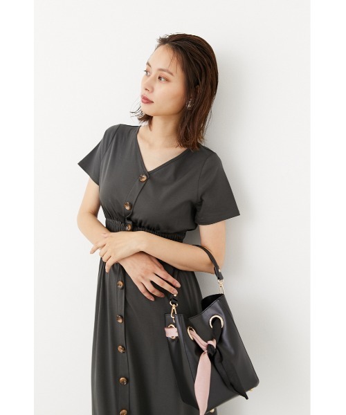 rienda（リエンダ）の「スカーフ付き2WAYショルダーバッグ（ショルダーバッグ・レディース・ブラック/アイボリー/キャメル・FREE）」の9枚目の写真