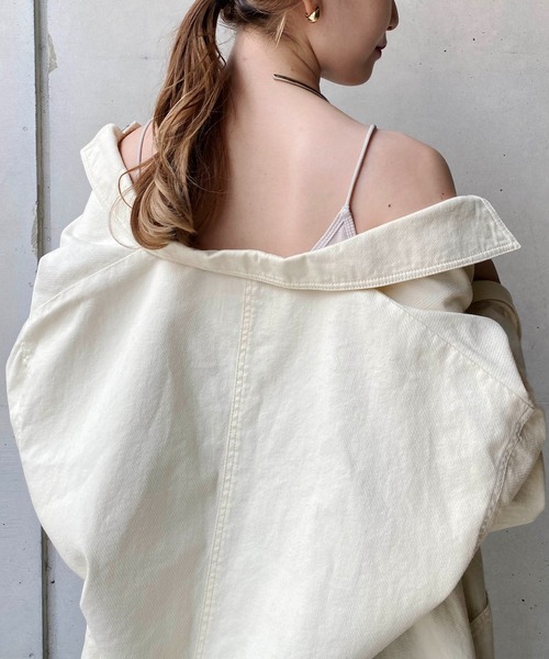 CAPRICIEUX LE'MAGE（カプリシューレマージュ）の「アメスリパット付キャミ（キャミソール・レディース・グレイッシュベージュ/ホワイト/ブラック・FREE）」の14枚目の写真