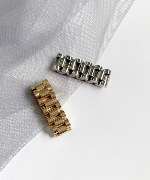 KOR(ケーオーアール)の「3リンク ジュビリーリング 指輪(リング・レディース・シルバー/ゴールド・FREE)」の10枚目の写真