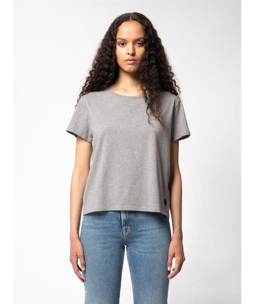 Nudie Jeans(ヌーディージーンズ)の「Lisa Blue Heart Tシャツ(Tシャツ/カットソー・レディース・ネイビー/グレー・X-SMALL/SMALL/MEDIUM)」の9枚目の写真