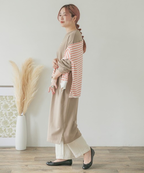 ITEMS URBANRESEARCH(アイテムズ アーバンリサーチ)の「ボリュームスウェットワンピース(ワンピース・レディース・その他2/その他1/ベージュ・FREE)」の6枚目の写真